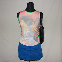 Load image into Gallery viewer, Graphic green mesh tank top (S)
