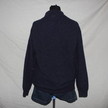 Load image into Gallery viewer, Lacoste dark button up wool sweater (S)
