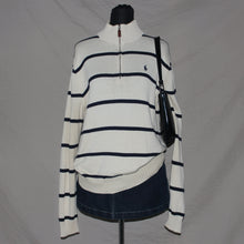 Load image into Gallery viewer, Polo RL stripped off white knitted sweater (M)

