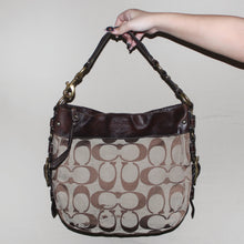 Load image into Gallery viewer, Vintage Coach Zoe hobo signature monogram shoulder bag
