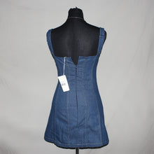 Load image into Gallery viewer, Pepper Mayo rosalia denim mini dress (XS)
