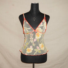 Load image into Gallery viewer, Floral mesh tank top (S)
