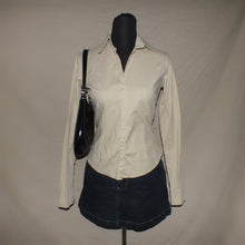 Load image into Gallery viewer, Beige collared body tight polo (S)
