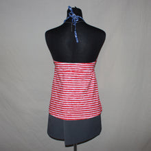 Load image into Gallery viewer, Mossimo red stripped tankini (M)
