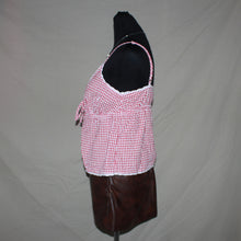 Load image into Gallery viewer, Gingham red patterned tank top (S/M)
