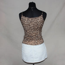 Load image into Gallery viewer, Y2K leopard print lace trim cami tank (S)
