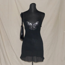 Load image into Gallery viewer, Butterfly bedazzled mesh nightie (XS)
