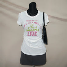 Load image into Gallery viewer, Vintage Juicy Couture "Champagne Squadron Live" tee (S)
