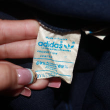 Load image into Gallery viewer, Vintage Adidas navy blue track zip-up (S)
