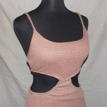 Load image into Gallery viewer, Knitted brown cut-up midi dress (S)
