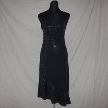 Load image into Gallery viewer, Jolina bedazzled pattern asymmetrical midi dress (S)
