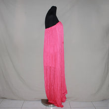 Load image into Gallery viewer, Pink crinkle tube maxi dress (M)
