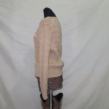 Load image into Gallery viewer, Polo by Ralph Lauren knitted beige cardigan (M)
