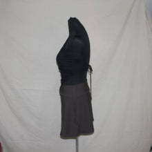 Load image into Gallery viewer, Tiger Mist black wrap top (S)
