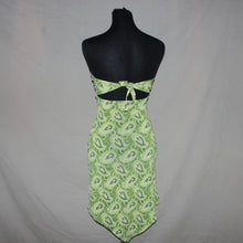 Load image into Gallery viewer, Green paisley tube midi dress (XS/S)
