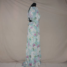 Load image into Gallery viewer, Floral ruffled asymmetrical maxi dress (S)
