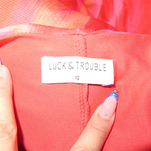 Load image into Gallery viewer, Reddish asymmetrical backless long dress (S)
