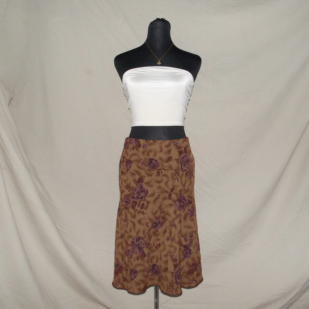Floral patterned midi skirt (S)