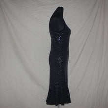 Load image into Gallery viewer, Jolina bedazzled pattern asymmetrical midi dress (S)
