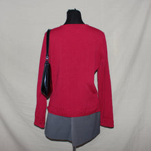 Load image into Gallery viewer, Maroon ruched patterned cardigan (M)
