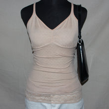 Load image into Gallery viewer, DKNY laced trip nude camisoles top (M)
