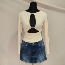Load image into Gallery viewer, VRG GRL asymmetrical cut yellow long sleeves (S)

