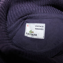 Load image into Gallery viewer, Lacoste purple knitted coated zip up cardigan (L)
