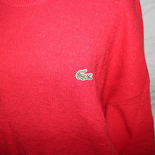 Load image into Gallery viewer, Lacoste red knitted sweater (S/M)
