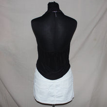 Load image into Gallery viewer, Boohoo black ruched halter top (M)
