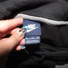 Load image into Gallery viewer, Nike swooshed black hoodie (XL)
