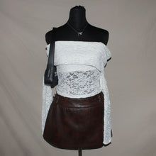 Load image into Gallery viewer, Hollister white laced off shoulder top (S)
