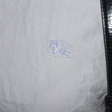 Load image into Gallery viewer, Vintage Burberry lilac stripped wide sleeve button up (M)
