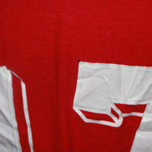 Load image into Gallery viewer, Adidas vintage red v-neck cotton jersey (M)
