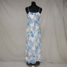 Load image into Gallery viewer, Gardenia floral patterned cowl neck long dress (XS)
