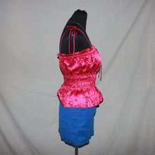 Load image into Gallery viewer, Ruched pink tank top (S)
