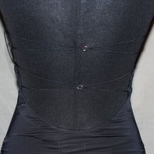 Load image into Gallery viewer, Oh Polly black ruched cowl neck midi dress (XS)
