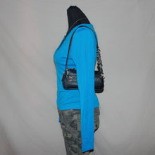 Load image into Gallery viewer, Kookai blue v-cut top (S)
