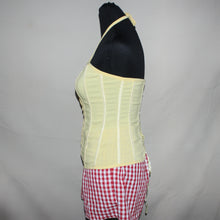 Load image into Gallery viewer, Yellow halter corset (S/M)
