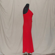 Load image into Gallery viewer, Red cowl neck midi dress (S)
