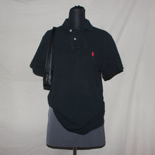 Load image into Gallery viewer, Polo by Ralph Lauren black logo polo (M)
