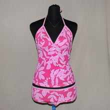 Load image into Gallery viewer, Pink floral two-piece bikini (S/M)
