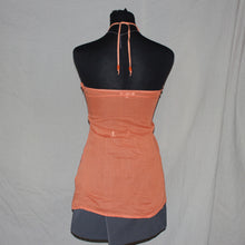 Load image into Gallery viewer, Vintage Stradivarius orange mesh tube top (XS)
