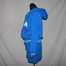 Load image into Gallery viewer, Italia stitched blue zip up (XS)

