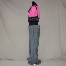 Load image into Gallery viewer, Gray stripped low waisted trousers (W29)
