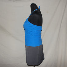 Load image into Gallery viewer, Kookai blue ruched halter top (S/M)

