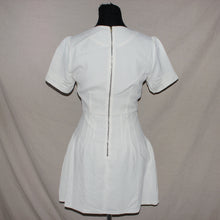 Load image into Gallery viewer, White ribbon patterned midi dress (XS)
