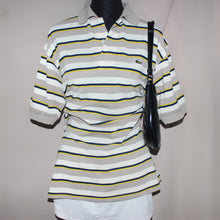 Load image into Gallery viewer, Lacoste stripped collared polo (L)
