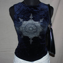 Load image into Gallery viewer, Velvet printed tank (S)
