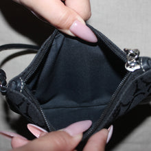 Load image into Gallery viewer, Vintage coach black wristlet
