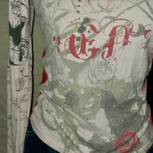 Load image into Gallery viewer, Kenzo graphic butterfly long sleeves top (M)
